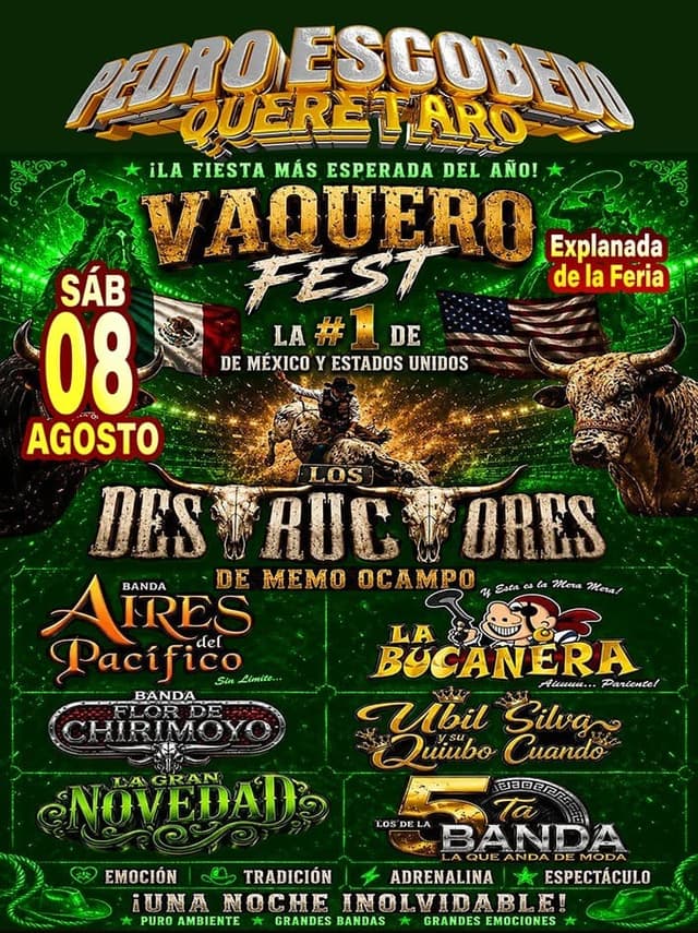VAQUERO FEST 8 AGOSTO