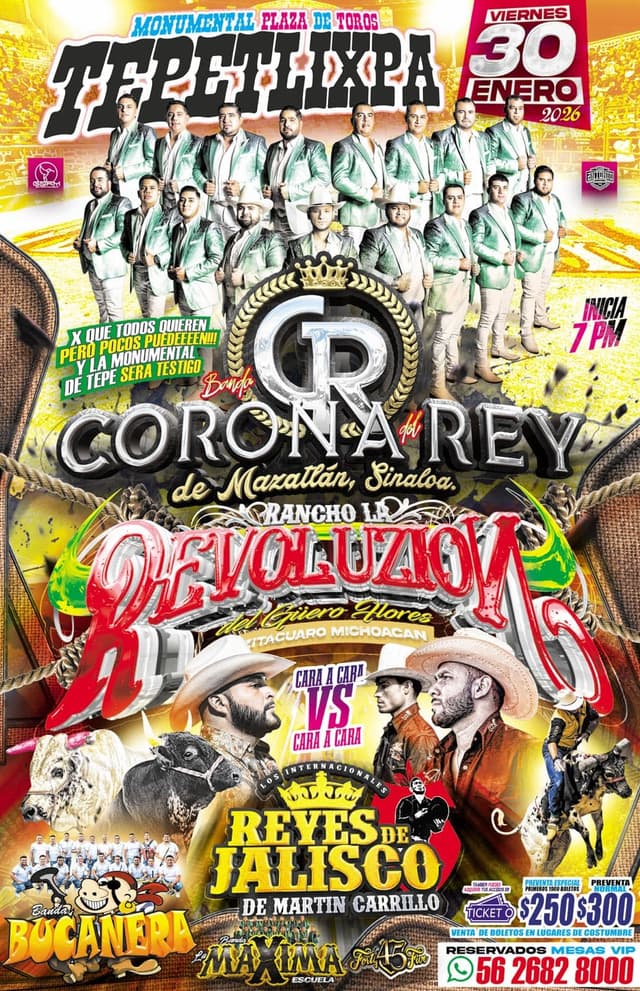 Banda Corona Del Rey, Rancho La Revoluzión VS Los Reyes De Jalisco De Martín Carrillo