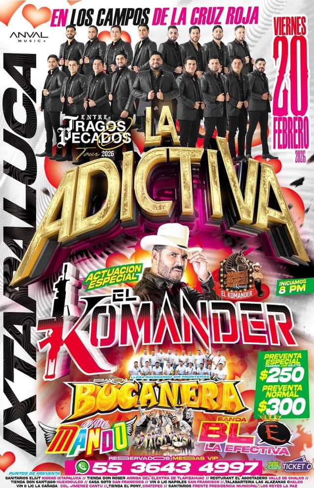 La Adictiva y El Komander en Ixtapaluca